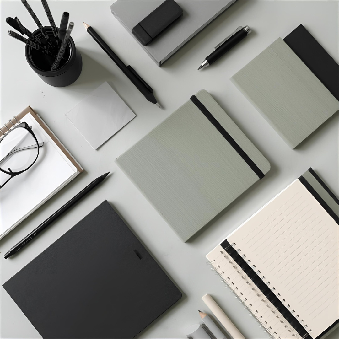 Elegant and functional notebooks and notepads for writing, journaling, and school supplies
