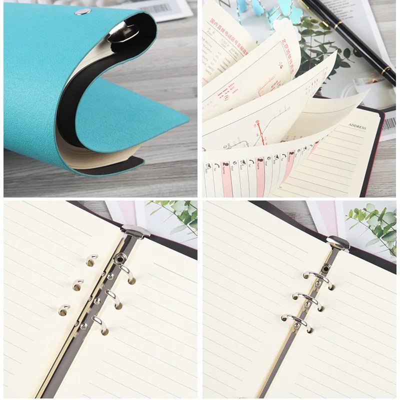 Notebook A5 Soft Leather Removable Binder