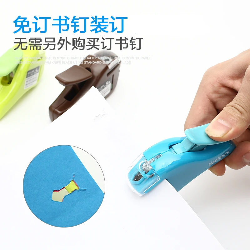 KOKUYO Harinacs Mini Staple-Less Stapler