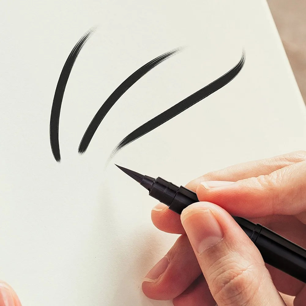 PENTEL Brush Pen Refillable for Calligraphy Includes 2 Black Ink Refills