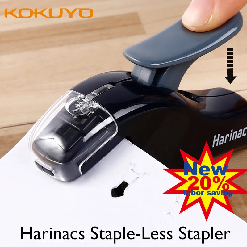 KOKUYO Harinacs Mini Staple-Less Stapler