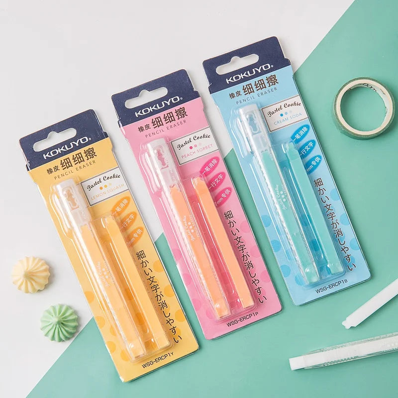 KOKUYO Stick Erasers Pen Replenishable Japanese Stationery