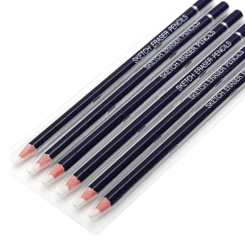 Pen Style Eraser 6 pcs  Ideal for Sketch Artist