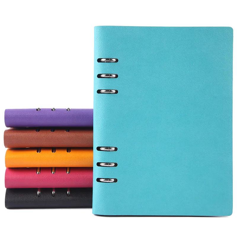 Notebook A5 Soft Leather Removable Binder
