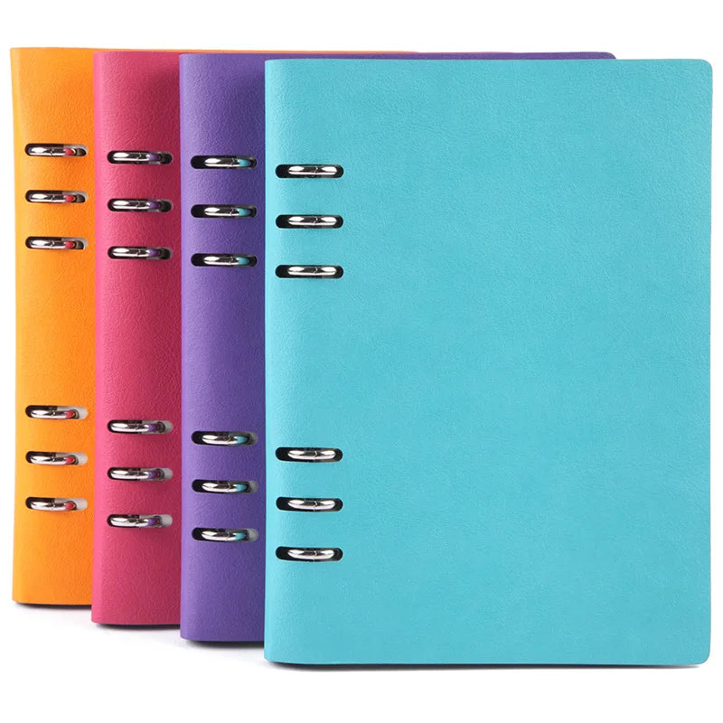Notebook A5 Soft Leather Removable Binder