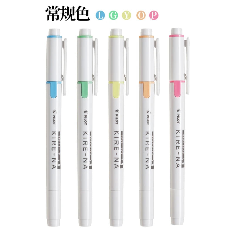 Highlighter PILOT Kire Na Quick Drying Dual Head Fluorescent Japanese Stationery
