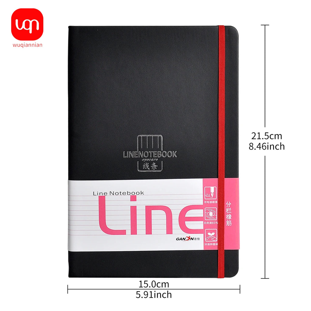 Notebook A5 192 pages Minimalist Horizontal Line