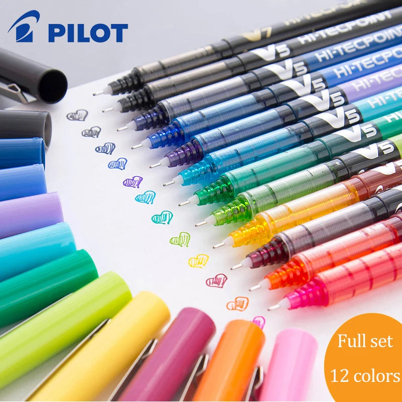 PILOT Gel Pens BX-V5 12 pcs Quick-drying Ink 0.5mm Needle Point