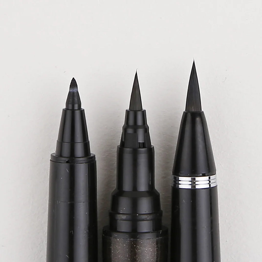 KURETAKE Brush Pen Medium tip marker, Black Ink Refillable