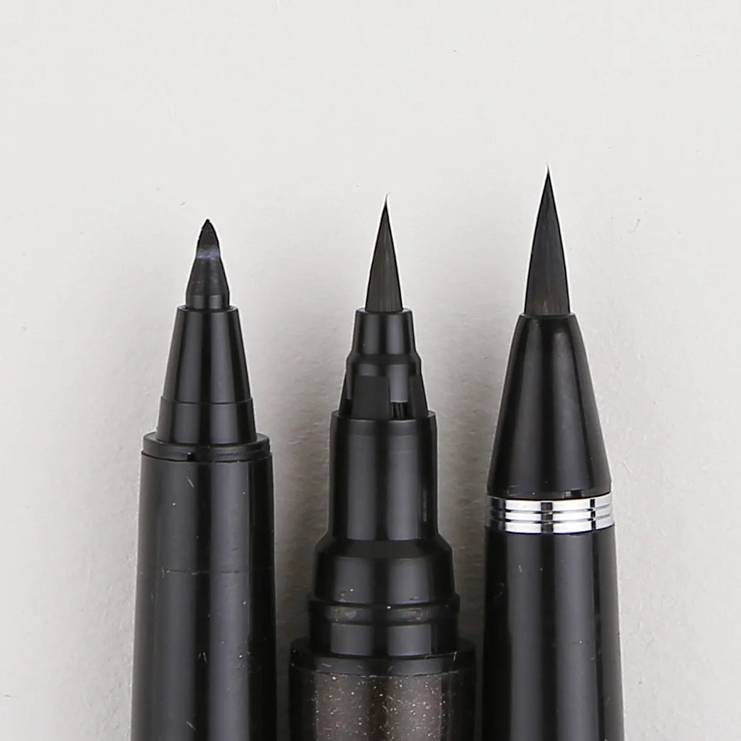 KURETAKE Brush Pen Medium tip marker, Black Ink Refillable
