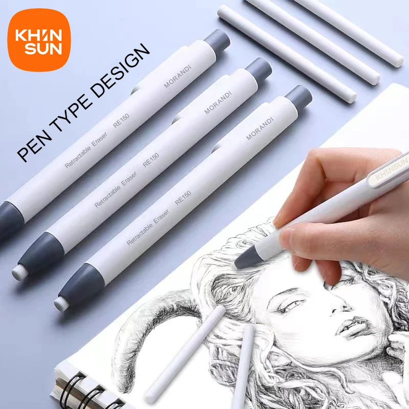 Pen Style Pencil Eraser KHINSUN Retractable Japanese