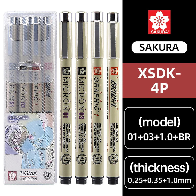 SAKURA Pens Set Waterproof FineLiner Pigma