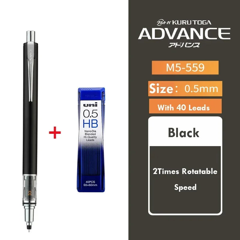 UNI Kuru Toga Rotary Mechanical Pencil M5-559 0.5mm ADVANCE