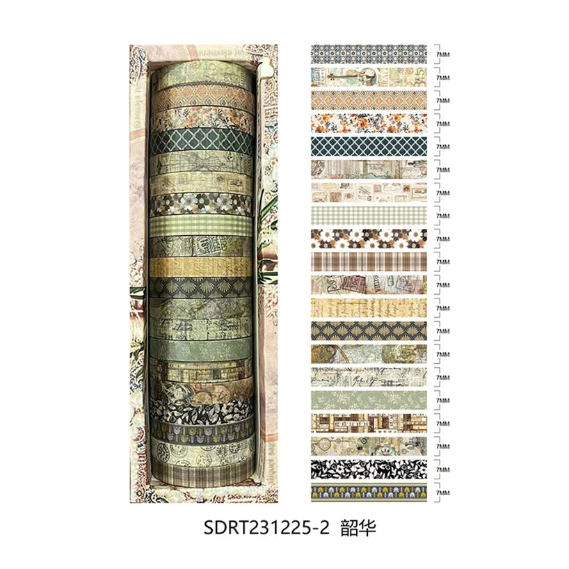 Washi Tape Retro 20 Rolls