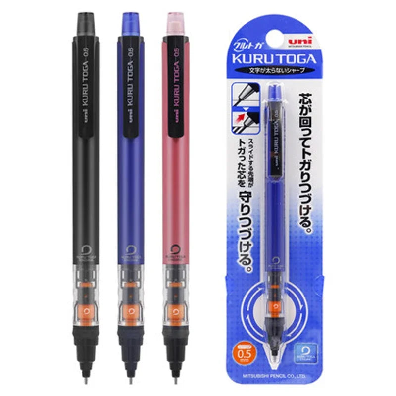 UNI Kuru Toga Mechanical Pencil M5-452 0.5mm Low Center of Gravity Automatic Rotation