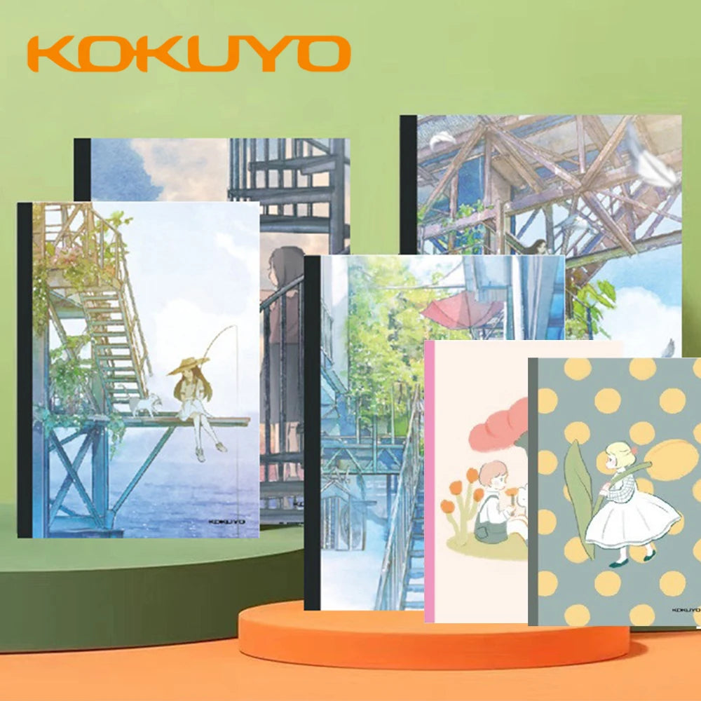 KOKUYO Notebook A5/B5 4 pcs Limited Edition Japanese motifs