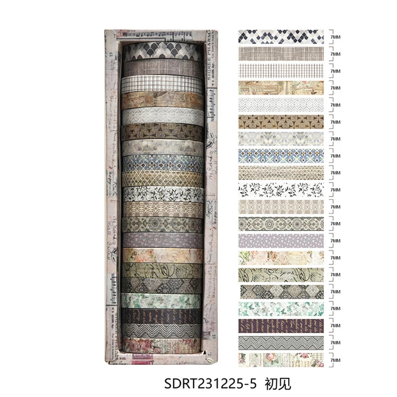 Washi Tape Retro 20 Rolls