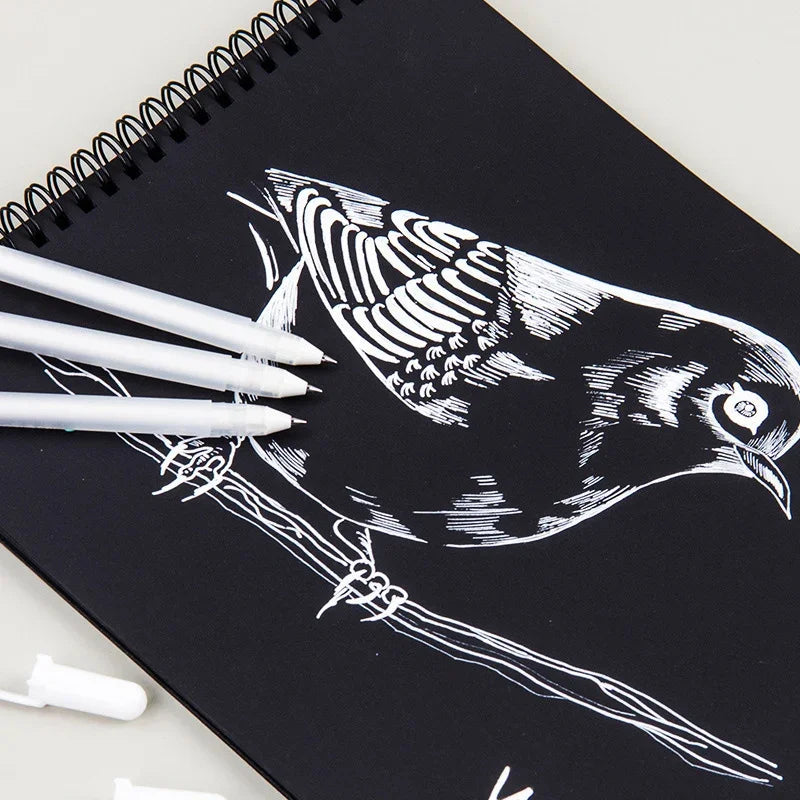 SAKURA Gelly Roll Gel Pen White Color 0.5mm 0.8mm 1.0mm