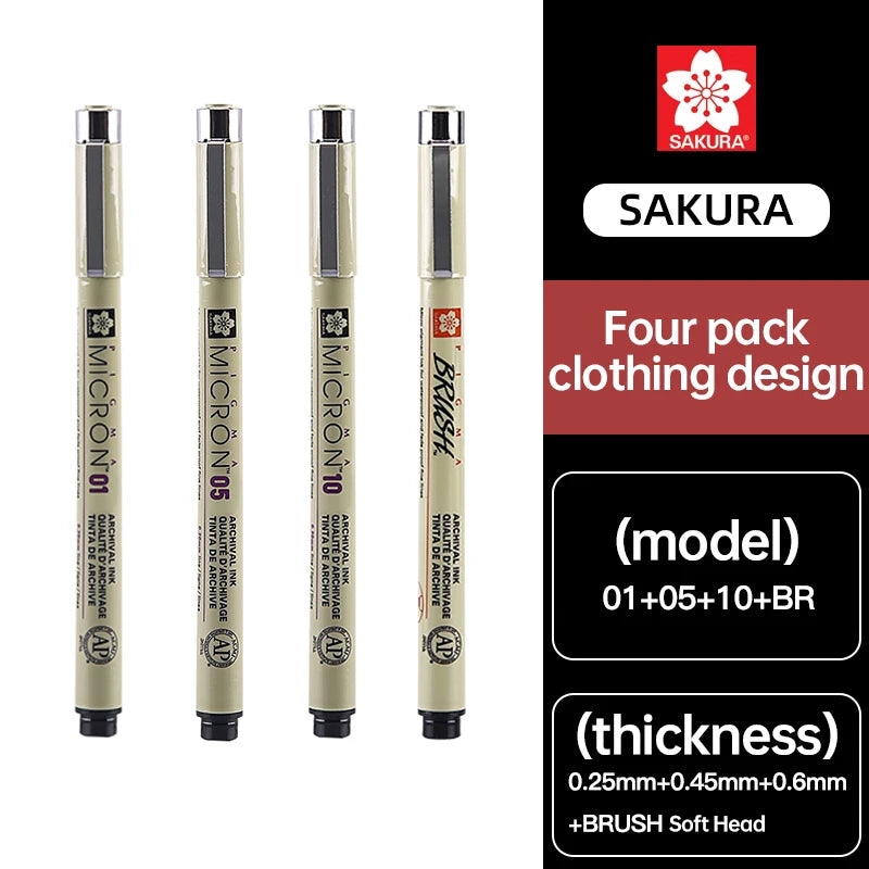 SAKURA Pens Set Waterproof FineLiner Pigma
