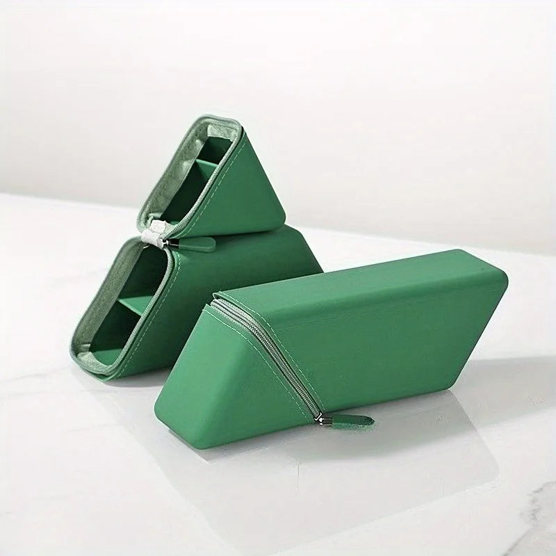 Pencil Case Foldable Silicone Large Capacity Expandable Different Colours