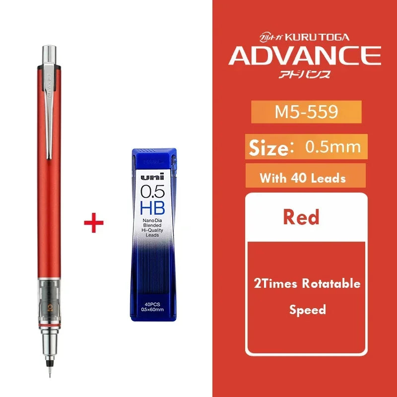 UNI Kuru Toga Rotary Mechanical Pencil M5-559 0.5mm ADVANCE