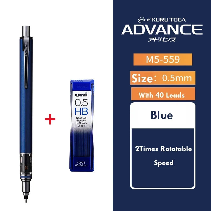 UNI Kuru Toga Rotary Mechanical Pencil M5-559 0.5mm ADVANCE