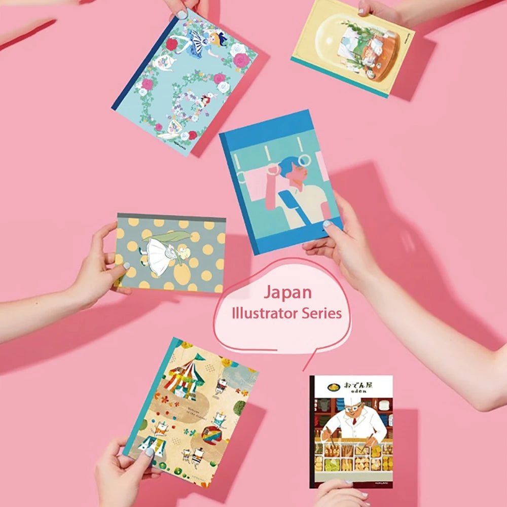 KOKUYO Notebook A5/B5 4 pcs Limited Edition Japanese motifs