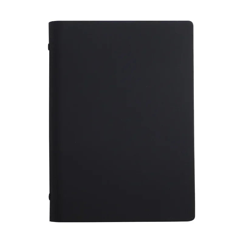Notepad Minimalist Leather Inner Loose Black/White Paper