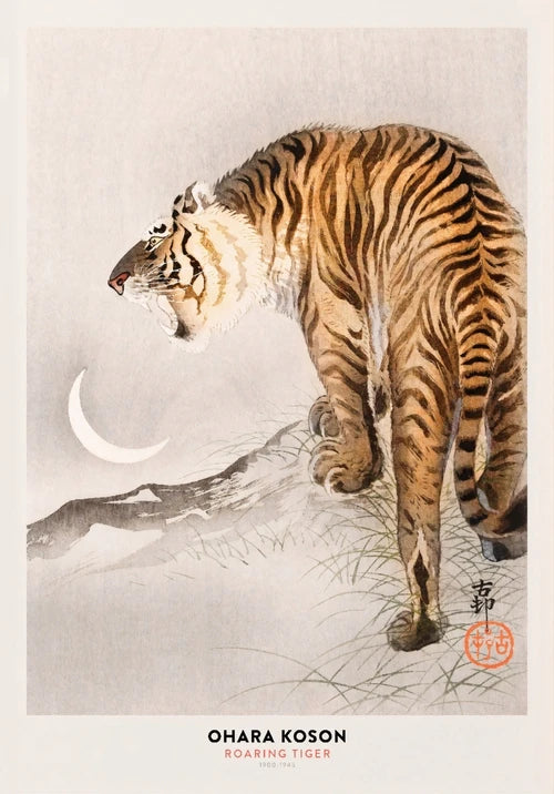 Posters Print Office Decor Minimalist Japanese Artist Exhibition Ohara Koson