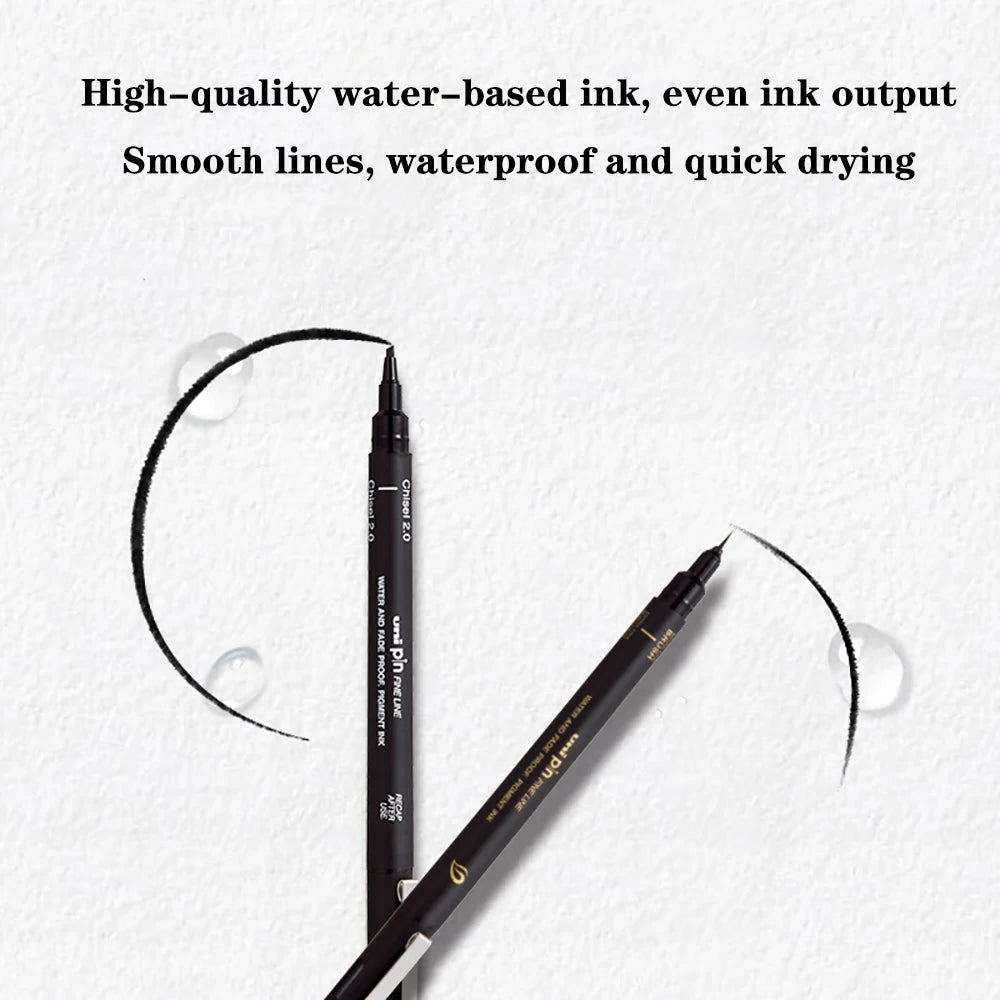 UNI PIN Gel Pen Fineliner Drawing Pin-200 Waterproof 0.25-0.94mm