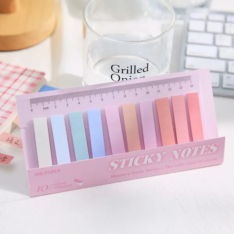 MORANTI Colored Index Stickers for Marking 200 Sheets