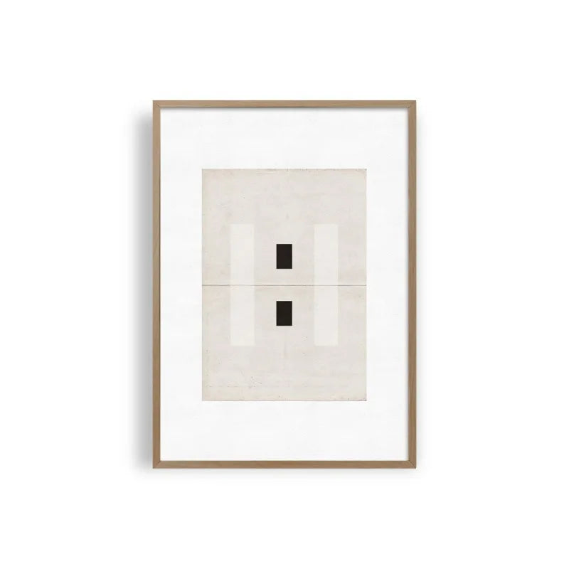 Posters and Prints Canvas Minimalist Japanese Black White Beige Simple Geometry