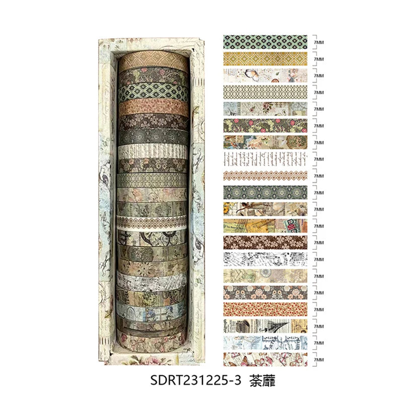 Washi Tape Retro 20 Rolls