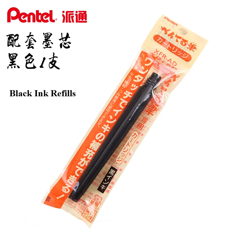 PENTEL Fude Brush Pen Extra Fine,Medium,Bold 1 pcs for Calligraphy