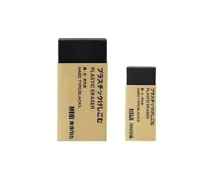 MUJI Eraser Japan 10/5/3PCS Black/White