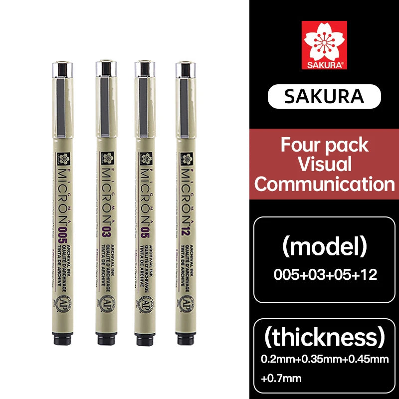 SAKURA Pens Set Waterproof FineLiner Pigma