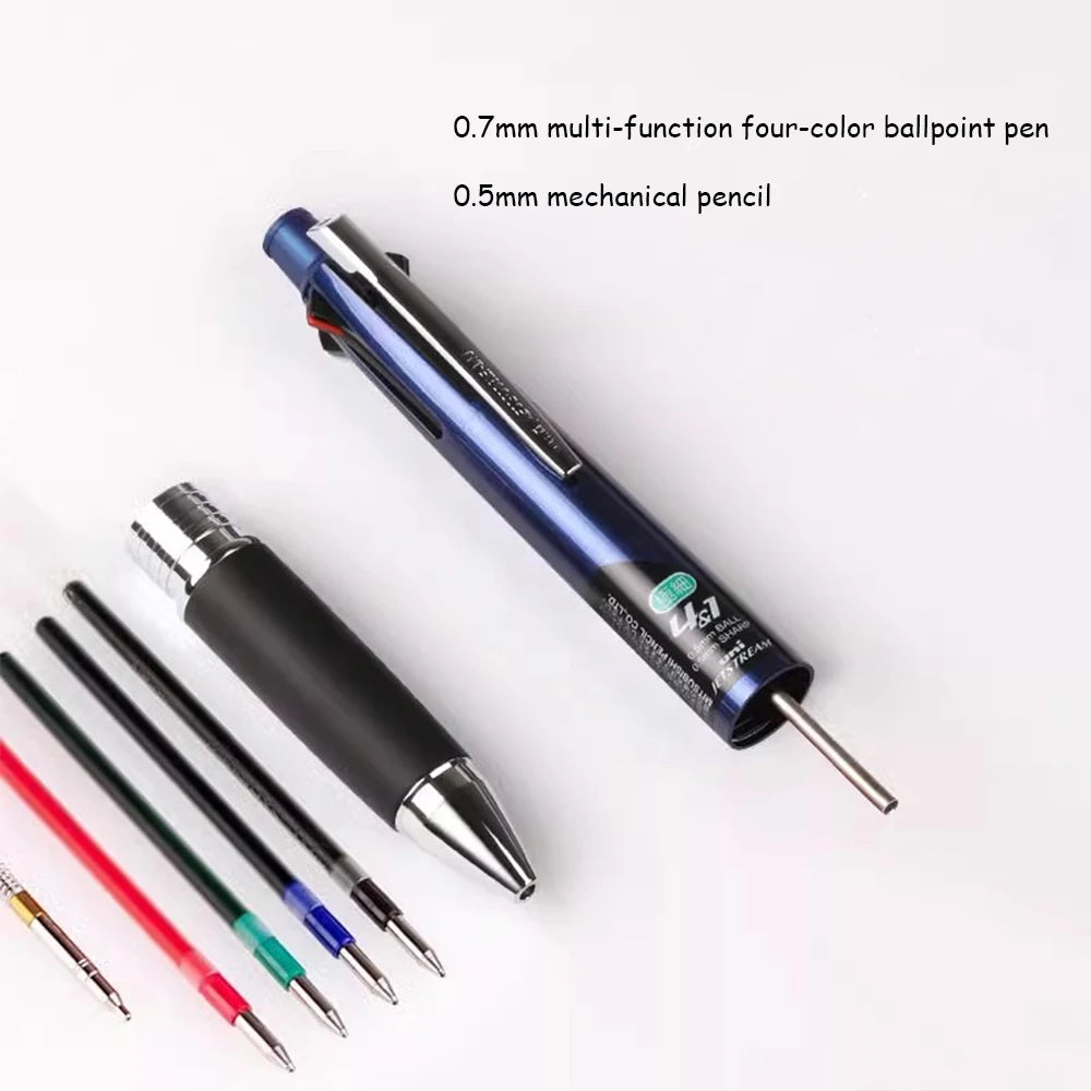 UNI JETSTREAM Pen+Pencil Multi-function Pen 4 Color Ballpoint 0.5/0.7mm Japanese