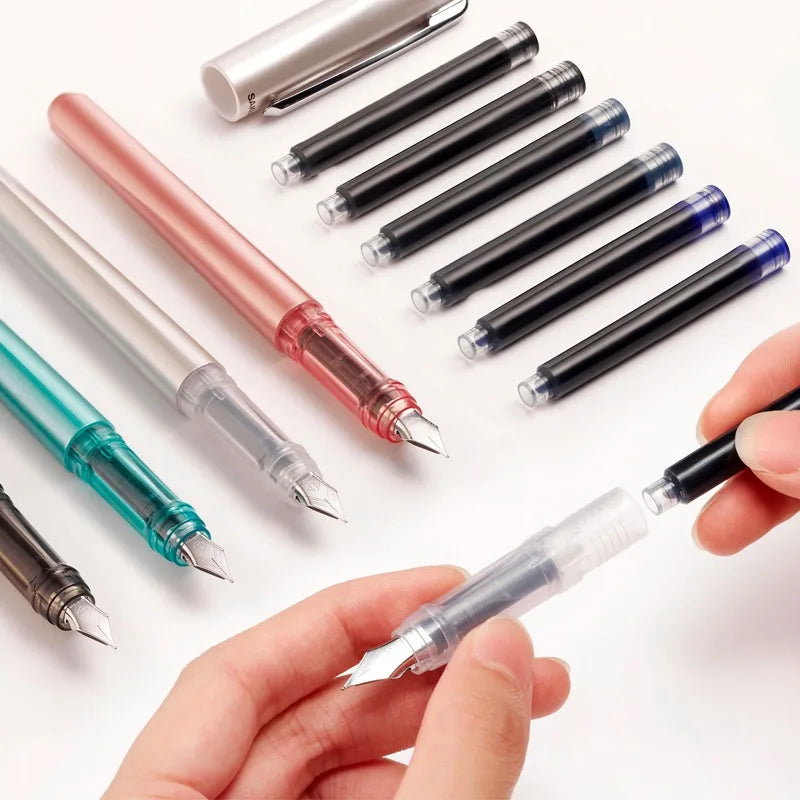SAKURA Fountain Pens 0.5mm Refillable with Ink Cartridge