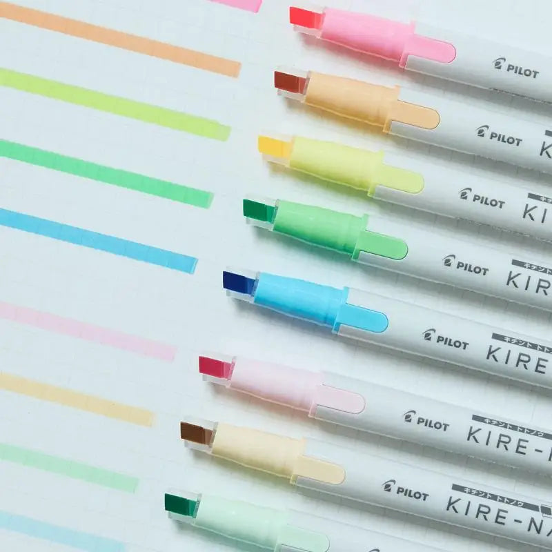 Highlighter PILOT Kire Na Quick Drying Dual Head Fluorescent Japanese Stationery