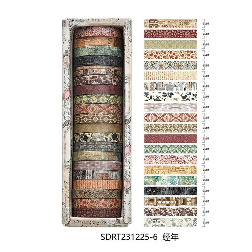 Washi Tape Retro 20 Rolls