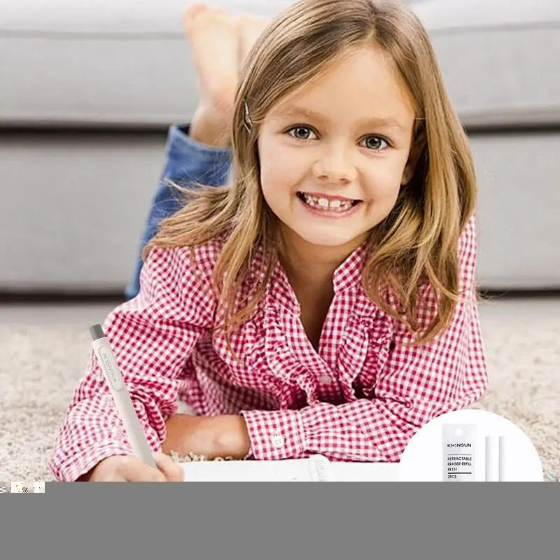 Pen Style Eraser Retractable And Push-up Function Japanese