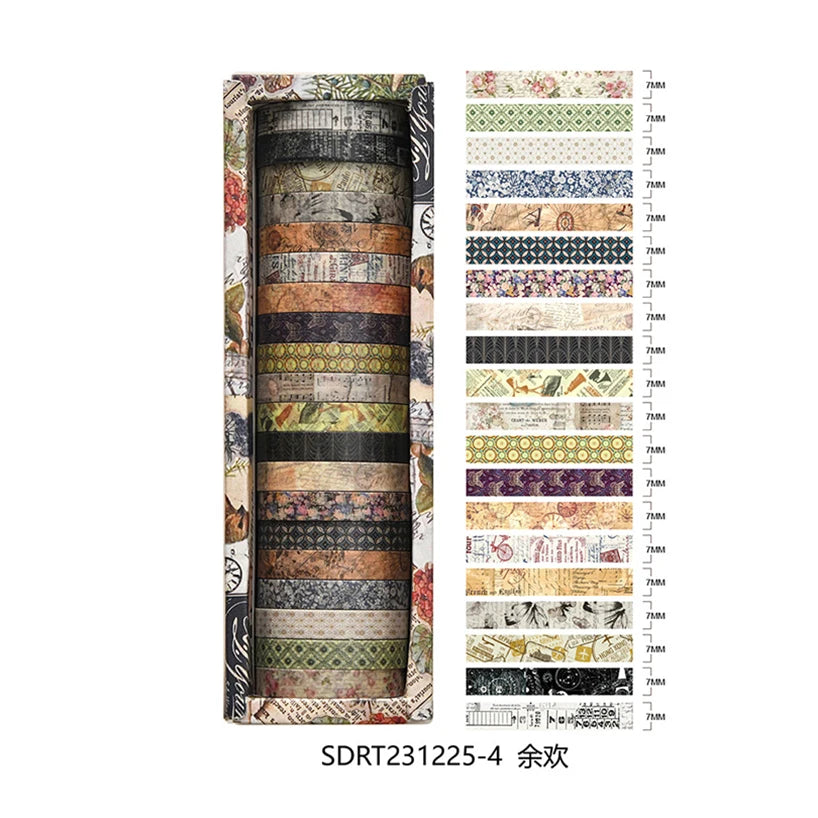 Washi Tape Retro 20 Rolls