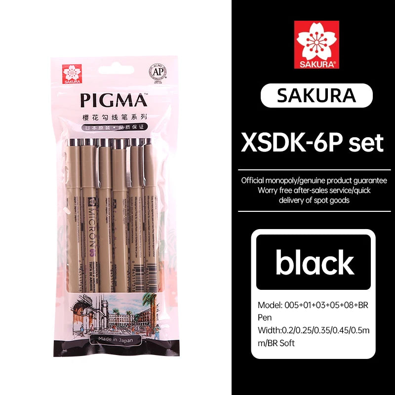 SAKURA Pens Set Waterproof FineLiner Pigma