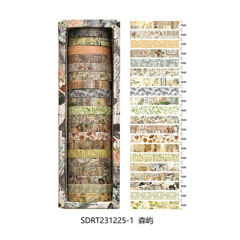 Washi Tape Retro 20 Rolls