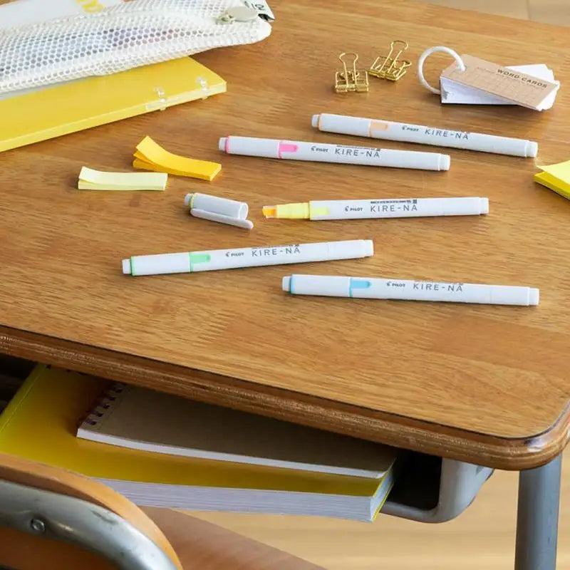 Highlighter PILOT Kire Na Quick Drying Dual Head Fluorescent Japanese Stationery