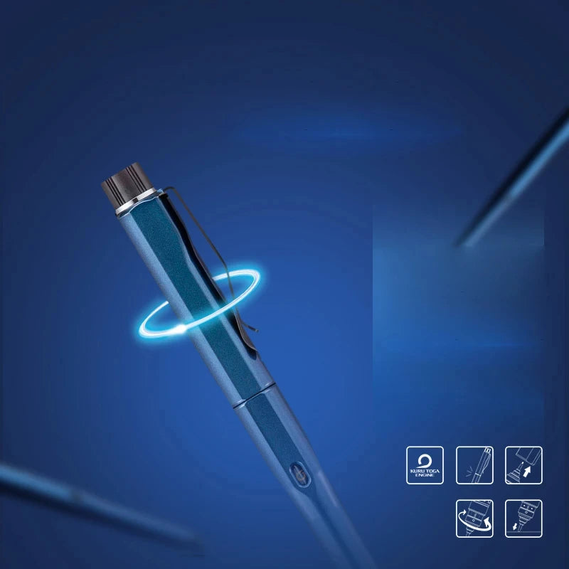 UNI Kuru Toga Dive Metallic Mechanical Pencil Limited Edition M5-5000 0.5mm Automatic Rotation Core