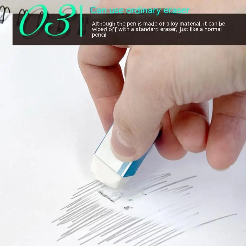 BUNKI Eternal Pencil Metal No Ink Unlimited Writing